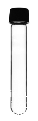 Tubes d'essai sérologiques en verre borosilicate avec capuchon à vis de baquelet noir, revêtements en silicium, vol.30ml 20x150mm