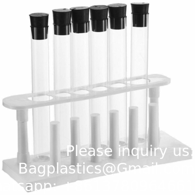 Tubes d'essai sérologiques en verre borosilicate avec capuchon à vis de baquelet noir, revêtements en silicium, vol.30ml 20x150mm
