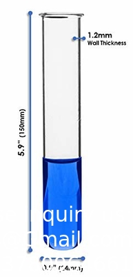 Tubes d'essai, 50 ml - Borosilicate 3,3 verre - Pares épaisses de 1,2 mm, bord perlé - Durabilité thermique et chimique supérieure