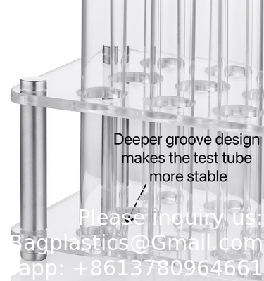 Expériences scientifiques 12 pièces 20x150mm tubes à essai en verre avec bouchons de liège 1 étagère de matériau acrylique