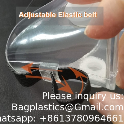 Anti-brouillard lunettes de protection de sécurité Lentilles claires large vision réglable protection des yeux doux œil léger