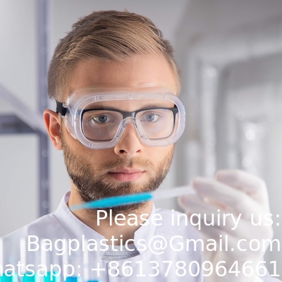 Des lunettes de sécurité de laboratoire de protection sans ventilation avec revêtement anti-brouillard, des lentilles transparentes résistantes aux rayures, adaptées OTG universelles