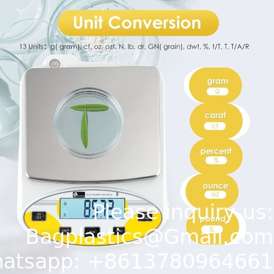 Échelle de laboratoire Balance électronique analytique numérique Échelle de pharmacie Échelle de bijoux 110V Étalonnée ((5000g,