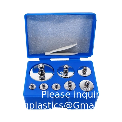 17 pièces de poids d'étalonnage, 10 mg-100 g de poids d'étalonnage en gramme, kit de poids d'étalonnage en acier inoxydable de précision