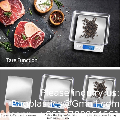 Échelle numérique de cuisine 3000g/ 0.1g, échelle de poche 6 modes de mesure, LCD, Tare, échelle numérique grammes et onces