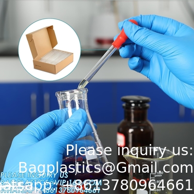 Pipettes à goutte à goutte en verre, pipettes à goutte à goutte en verre borosilicate épais 3 ml Pipettes de transfert de liquide non gradué pour laboratoire