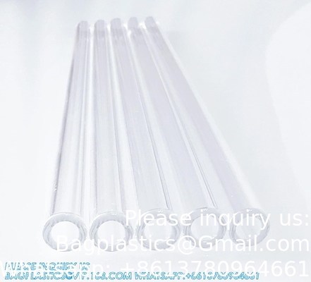 Tubes de soufflage en borosilicate de verre de 10 pièces de 4 pouces de long 12 mm OD 2 mm épaisseur de paroi Tubes, tubes clairs pour art bricolage