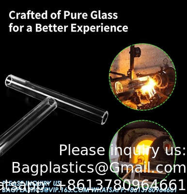 Tubes de soufflage en borosilicate de verre de 10 pièces de 4 pouces de long 12 mm OD 2 mm épaisseur de paroi Tubes, tubes clairs pour art bricolage