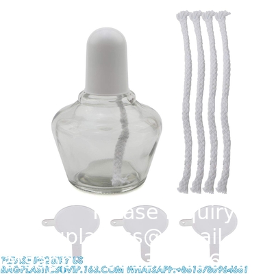 Ensemble de lampes à alcool en verre pour laboratoire Lampes à brûleur d'alcool 150 ml Lampes à alcool en verre et kit de support incluant lampe à alcool, trépied