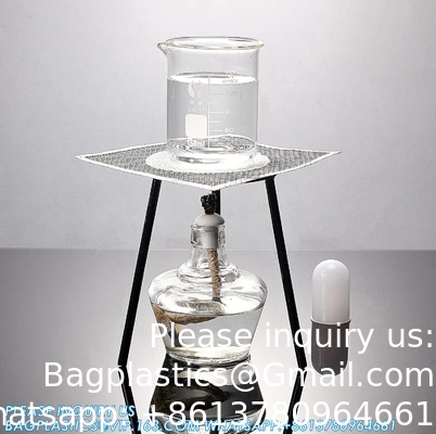 Ensemble de lampes à alcool en verre pour laboratoire Lampes à brûleur d'alcool 150 ml Lampes à alcool en verre et kit de support incluant lampe à alcool, trépied