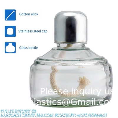 Ensemble de lampes à alcool en verre pour laboratoire Lampes à brûleur d'alcool 150 ml Lampes à alcool en verre et kit de support incluant lampe à alcool, trépied