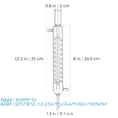 Laboratoire de chimie de distillation Tubes de verre Tubes de verre Laboratoire de chimie Tubes Allihn Condensateur Extracteur de verre Soxhlet