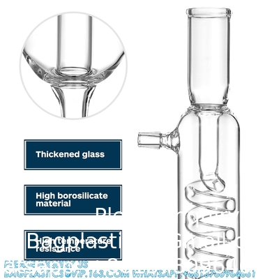 Laboratoire de chimie de distillation Tubes de verre Tubes de verre Laboratoire de chimie Tubes Allihn Condensateur Extracteur de verre Soxhlet