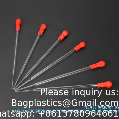 Pipettes à goutte à goutte en verre, pipettes à goutte à goutte en verre borosilicate épais 3 ml Pipettes à transfert de liquide non graduées
