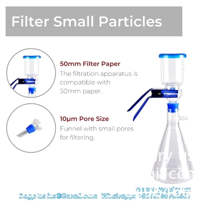 Appareil de distillation à filtration sous vide de laboratoire, ensemble de filtration de laboratoire à paroi lourde, garantie d'un an (1000 ml de flacon filtrant)