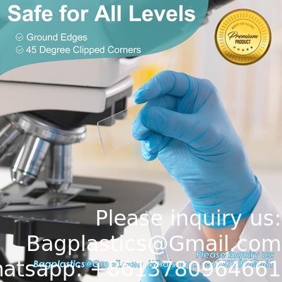 Slides et couvertures pour microscope, diapositives en verre vierge pour microscope - 50 diapositives, 100 couvertures - pour microscopie