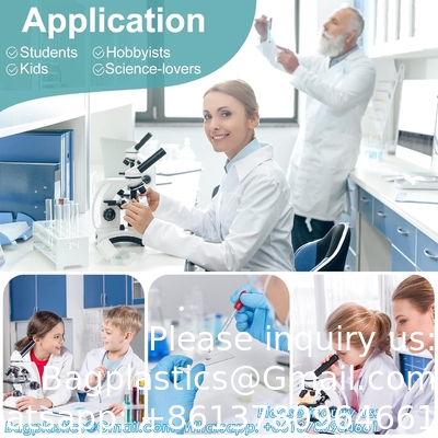Slides et couvertures pour microscope, diapositives en verre vierge pour microscope - 50 diapositives, 100 couvertures - pour microscopie