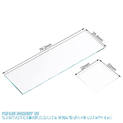 Slides et couvertures pour microscope, diapositives en verre vierge pour microscope - 300 diapositives, 300 couvertures, pour microscopie
