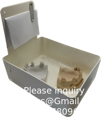 Panneau de laboratoire dentaire, boîtier de laboratoire dentaire, plaques en plastique moyen avec pince en acier inoxydable pour tenir des cartes d'emploi