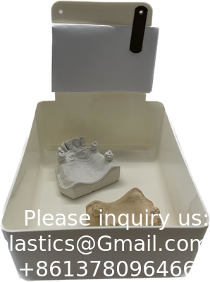 Panneau de laboratoire dentaire, boîtier de laboratoire dentaire, plaques en plastique moyen avec pince en acier inoxydable pour tenir des cartes d'emploi