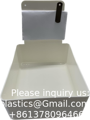 Panneau de laboratoire dentaire, boîtier de laboratoire dentaire, plaques en plastique moyen avec pince en acier inoxydable pour tenir des cartes d'emploi