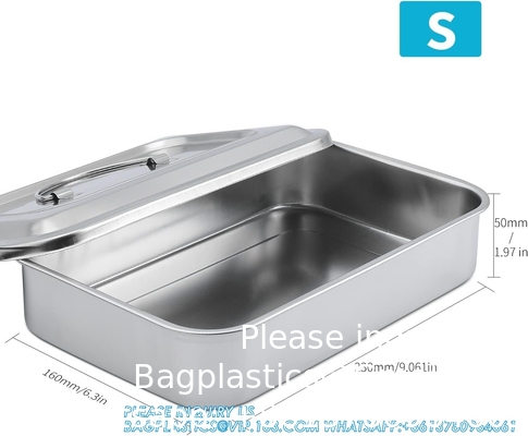 Plateaux de stérilisation Plateaux en acier inoxydable Instruments dentaires