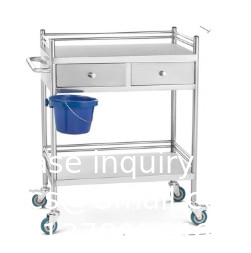 Chariot à roulettes de laboratoire 3 étagères étagère Chariot à roulettes en acier inoxydable de restauration Chariot d'utilité dentaire roue commerciale Dolly