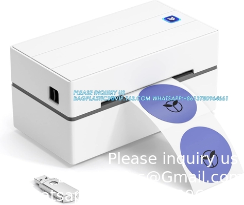 Imprimante d'étiquettes thermiques 4x6 USB, Imprimante d'étiquettes de code-barres pour bureau Pour expédier des colis à domicile Petite entreprise