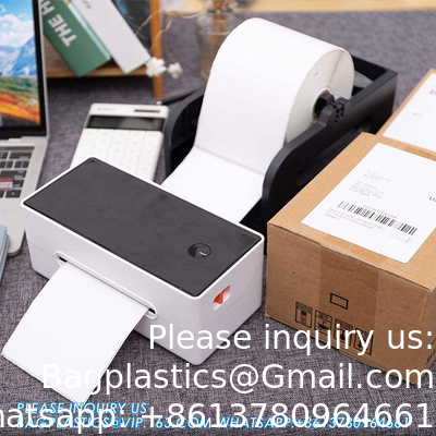 Imprimante d'étiquettes thermiques 4x6 USB, Imprimante d'étiquettes de code-barres pour bureau Pour expédier des colis à domicile Petite entreprise