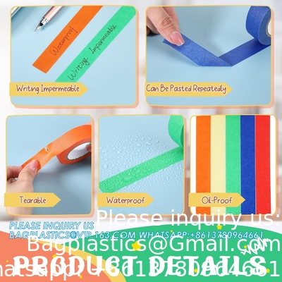 Tape d'étiquetage de laboratoire Variété Pack 500 pouces de long x 3/4 pouces de largeur Tape d'étiquetage de laboratoire 5 Tape de couleur assortie