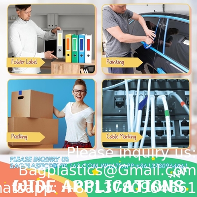 Tape d'étiquetage de laboratoire Variété Pack 500 pouces de long x 3/4 pouces de largeur Tape d'étiquetage de laboratoire 5 Tape de couleur assortie