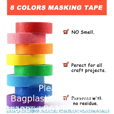 Tape d'étiquetage de laboratoire Variété Pack 500 pouces de long x 3/4 pouces de largeur Tape d'étiquetage de laboratoire 5 Tape de couleur assortie