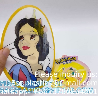 Animé dessin animé autocollant 3D lenticulaire holographique rouleaux d'étiquette tueur de démons lenticulaire 3d étiquette de bouteille d'animation