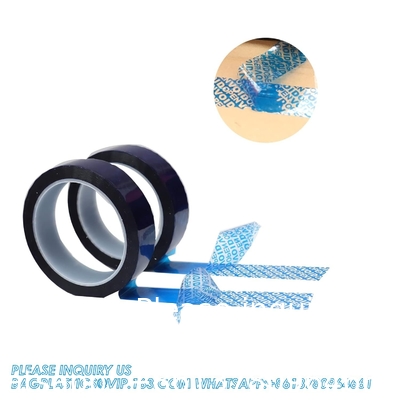 Tape de sécurité rouge numérotée en série (48 mm X 50 m X 2 mil, 100% de transfert total, ultra-épais  Void )
