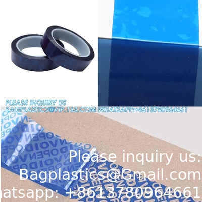 Tape de sécurité rouge numérotée en série (48 mm X 50 m X 2 mil, 100% de transfert total, ultra-épais  Void )