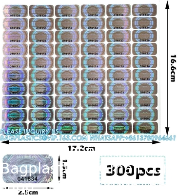 Étiquettes/autocollants holographiques authentiques Transfert d'argent contrefaçon preuve de sécurité Garantie non valide Sceaux/autocollants haute sécurité