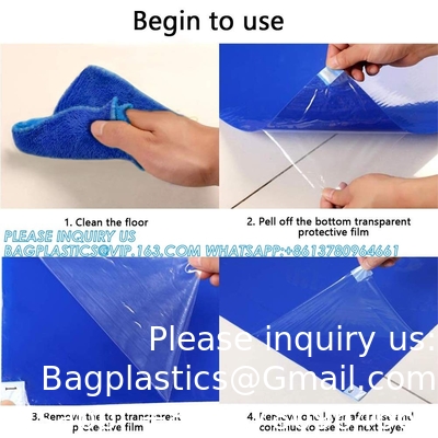 Tapis adhésifs pour les salles blanches, tapis adhésifs pour la construction