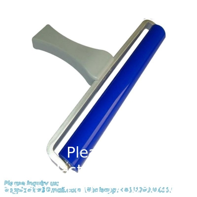 Nettoyage de plancher et de plafond à haute adhérence réutilisable Lavable Silicone collant Lint Roller collant adhésif caoutchouc poussière de silicium