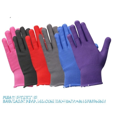 Gants en PVC à points Gants de distribution en PVC résistant à l'usure Amd anti-écorchure Protection du travail Gants adhésifs pour hommes et femmes