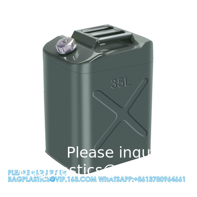 Métal 60 litres Jerry Can 60l acier Jerry Can réservoir d'essence Jerry Can Gas Holder Métal verrouillable Jerry Can monture rack
