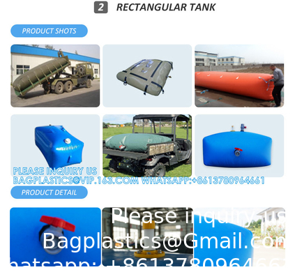 Vente en gros TPU pliable flexible portable pliable souple réservoir de stockage de carburant diesel
