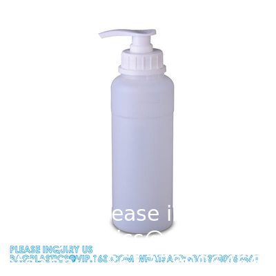 Bouteille de lavage à main en plastique pour détergent liquide avec pompe à tubes Bouteilles de pompe en plastique rechargeables avec verrouillage de voyage