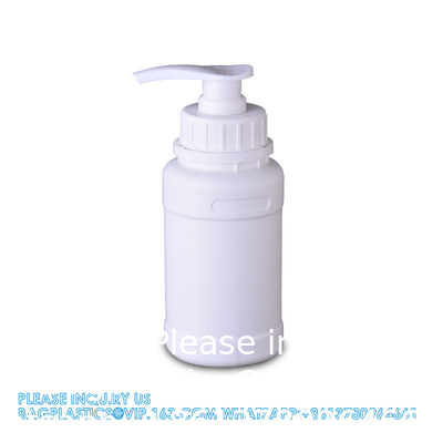 Bouteille de lavage à main en plastique pour détergent liquide avec pompe à tubes Bouteilles de pompe en plastique rechargeables avec verrouillage de voyage