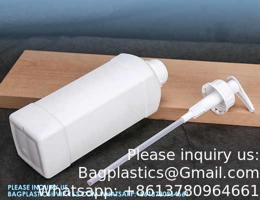 1L bouteille en plastique HDPE pour le shampooing capillaire emballage liquide avec pompe couvercle pompe pulvérisateur bouchon à vis en plastique