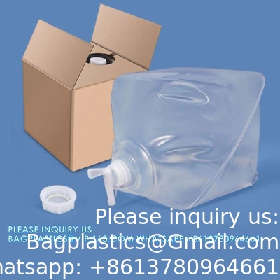 fournitures d'urgence 5L 10L 20L conteneur d'eau pliable avec carton boîte plastique seau de stockage de liquide