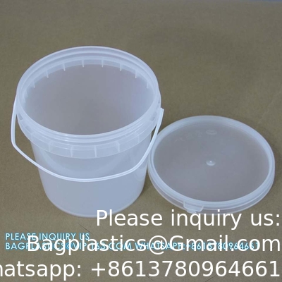Plastique fournisseurs incassable rechargeable contenant de stockage de déchets cosmétiques de peinture emballage de seau avec couvercle de qualité alimentaire