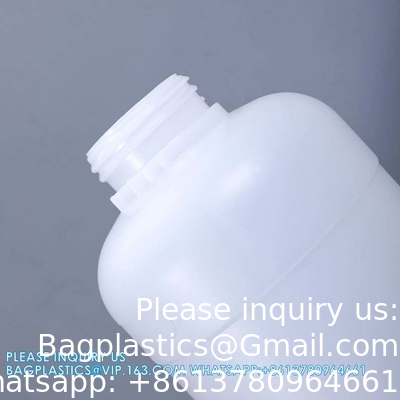 Bouteille de médicament liquide de laboratoire en plastique vide Réactif chimique Récipient Bouteille avec couvercle à vis