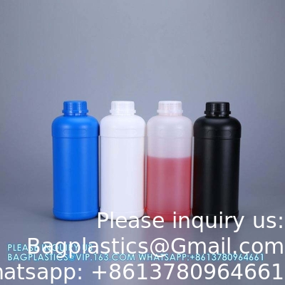 Bouteille de médicament liquide de laboratoire en plastique vide Réactif chimique Récipient Bouteille avec couvercle à vis