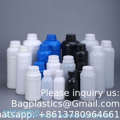 Bouteille de médicament liquide de laboratoire en plastique vide Réactif chimique Récipient Bouteille avec couvercle à vis
