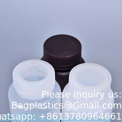 5 ml-1000 ml de laboratoire PP large bouche HDPE Amber Blanc type de stérilisation réactif de récipient bouteille